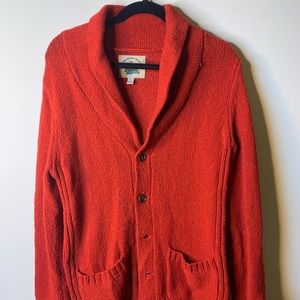 Small Red Cardigan Sweater